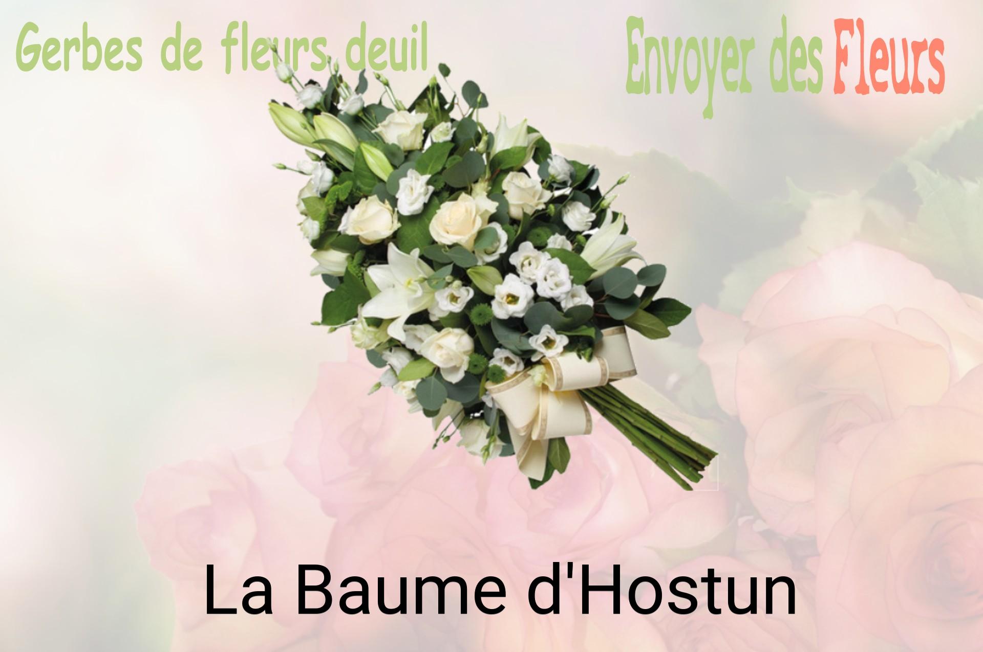 Gerbe de fleurs de deuil livrée à La Baume-d'Hostun